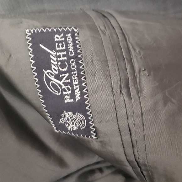 ARMANI COLEZZIONI MEN'S SOHO 100% WOOL GRAY SUIT LIKE NEW 44 L - Picture 7 of 16